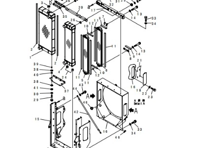 油冷却器-OIL COOLER,件号：423-03-41230,423-03-41240