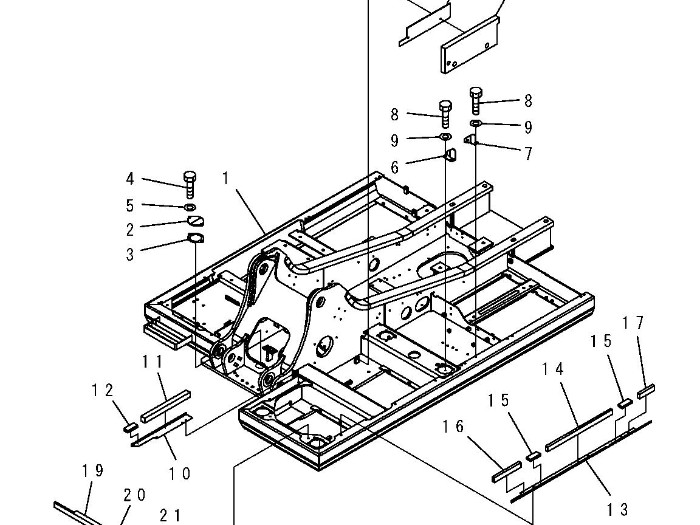 密封垫（GASKET）,件号：205-30-71191,转台相关零件,小松挖掘机零配件