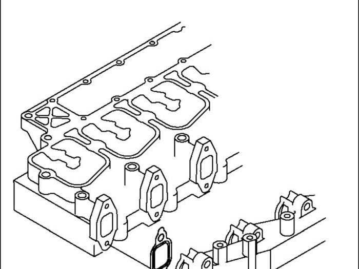 排气歧管密封垫和螺栓，密封垫（GASKET），件号：6736-11-5820