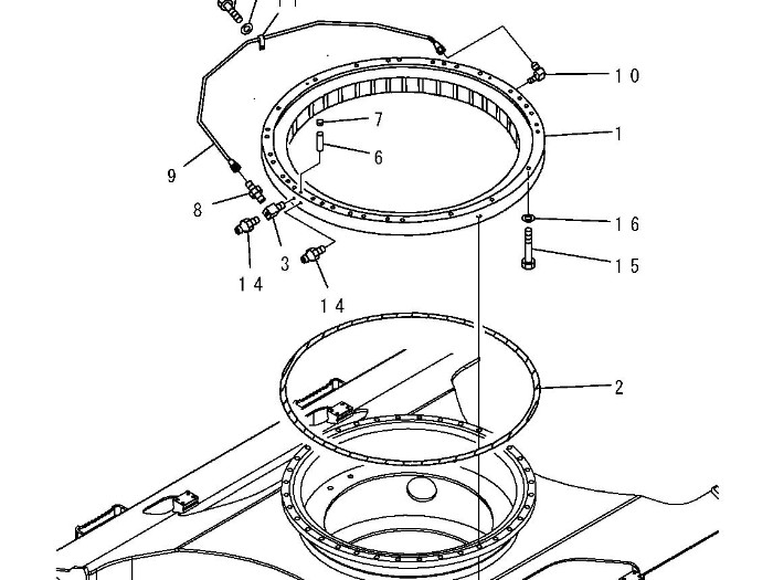 连接器-CONNECTOR,件号：07214-50813,小松挖掘机,回转支承和相关零件